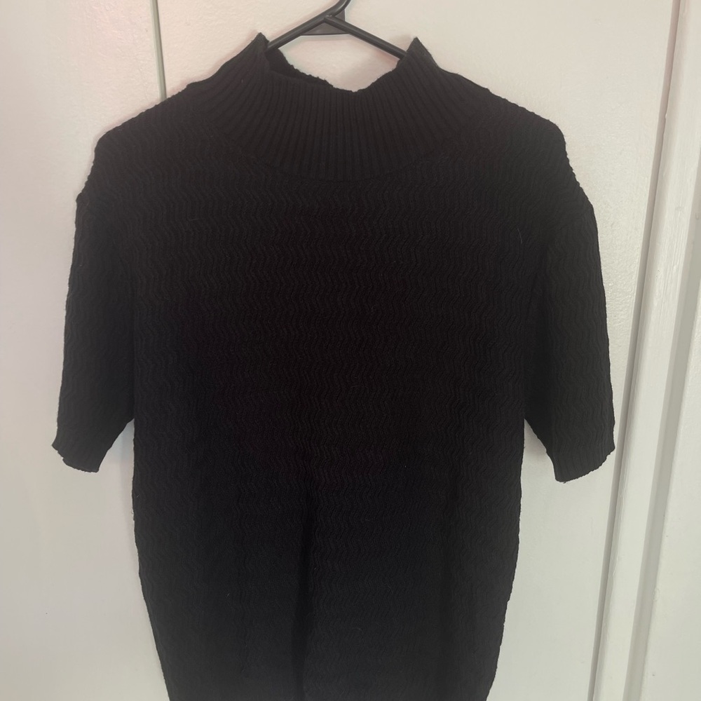 SHEIN Black Turtleneck Sweater for Men